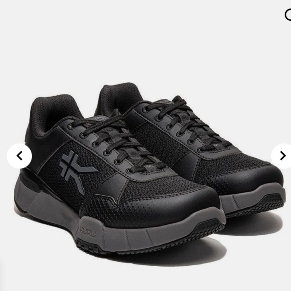 KURU‎ QUANTUM 2 Black and Gray Athletic Shoes for Women size 8 wide